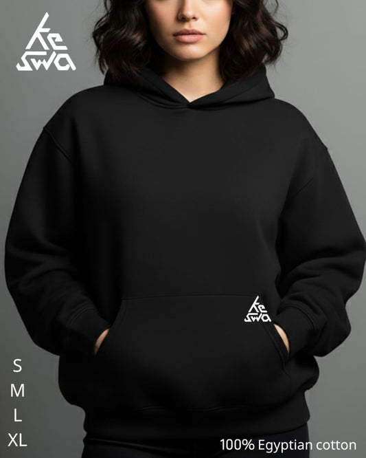BLACK HOODIE FOR WOMEN