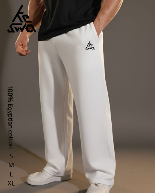 WHITE SWEATPANTS FOR MEN